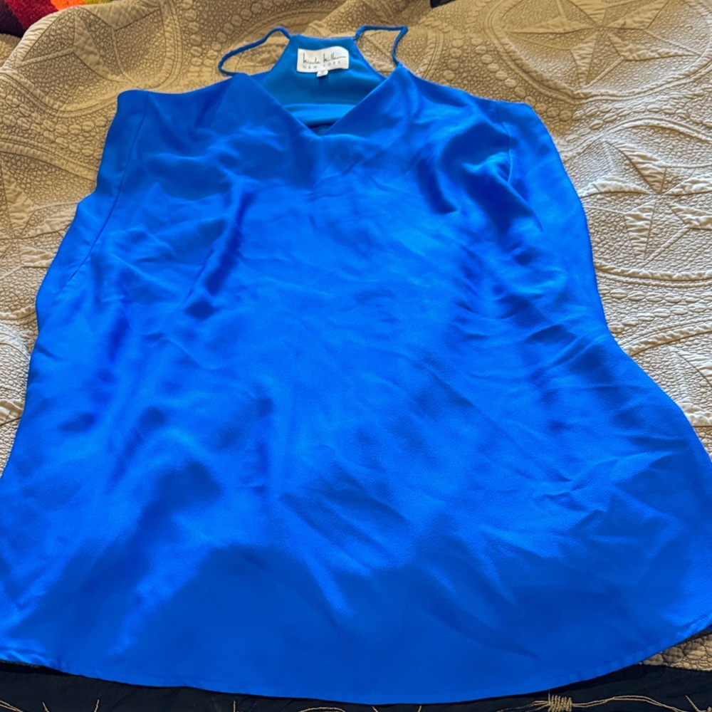 Blue Silk Women's Dress